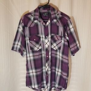 Men's pearl snap short sleeve shirt